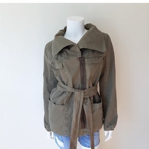 🔥GAP Utility Army Green Belted Jacket